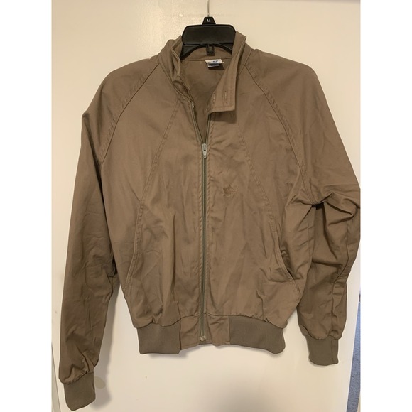 Vintage 1980s Adidas Zip Up Bomber Jacket Size Med - Picture 1 of 4
